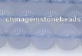CBC817 15.5 inches 8mm round blue chalcedony gemstone beads