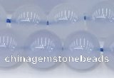 CBC818 15.5 inches 10mm round blue chalcedony gemstone beads