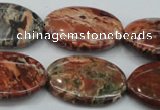 CBD04 15.5 inches 22*30mm oval brecciated jasper gemstone beads