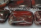 CBD09 15.5 inches 22*30mm rectangle brecciated jasper gemstone beads