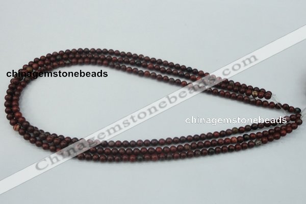 CBD10 15.5 inches 4mm round brecciated jasper gemstone beads