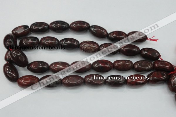 CBD11 15.5 inches 15*25mm rice brecciated jasper gemstone beads