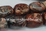 CBD14 15.5 inches 14*22mm nugget brecciated jasper gemstone beads