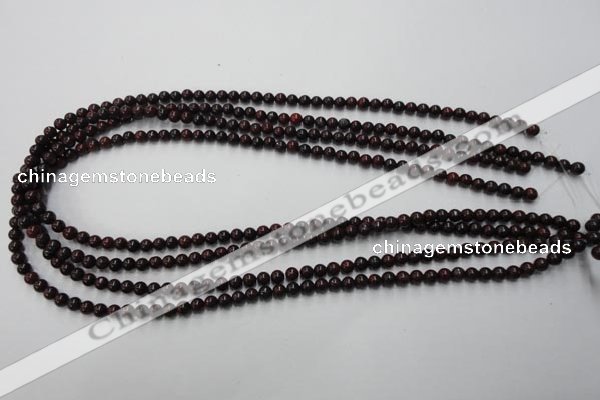 CBD150 15.5 inches 4mm round Chinese brecciated jasper beads