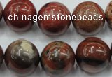 CBD24 15.5 inches 17mm round brecciated jasper gemstone beads