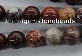 CBD63 15.5 inches 12mm round brecciated jasper gemstone beads