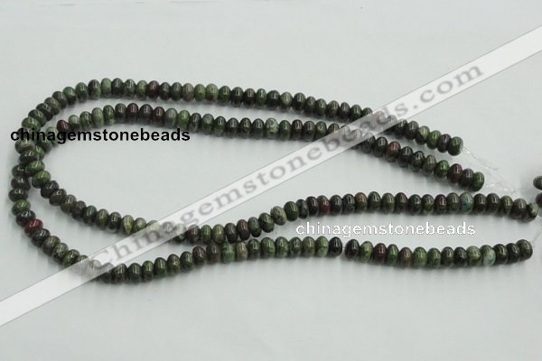 CBG03 15.5 inches 5*8mm rondelle bronze green gemstone beads