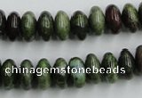 CBG05 15.5 inches 6*12mm rondelle bronze green gemstone beads