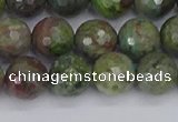 CBG103 15.5 inches 10mm faceted round bronze green gemstone beads