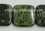 CBG18 15.5 inches 30*30mm square bronze green gemstone beads wholesale