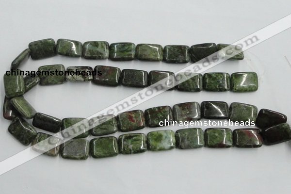 CBG20 15.5 inches 15*20mm rectangle bronze green gemstone beads