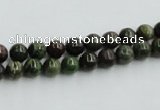 CBG22 15.5 inches 4mm round bronze green gemstone beads wholesale