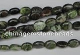 CBG26 15.5 inches 6*7mm oval bronze green gemstone beads