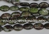 CBG27 15.5 inches 8*12mm oval bronze green gemstone beads