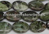 CBG30 15.5 inches 13*18mm oval bronze green gemstone beads