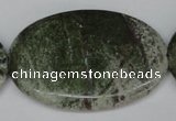 CBG33 15.5 inches 35*50mm oval bronze green gemstone beads