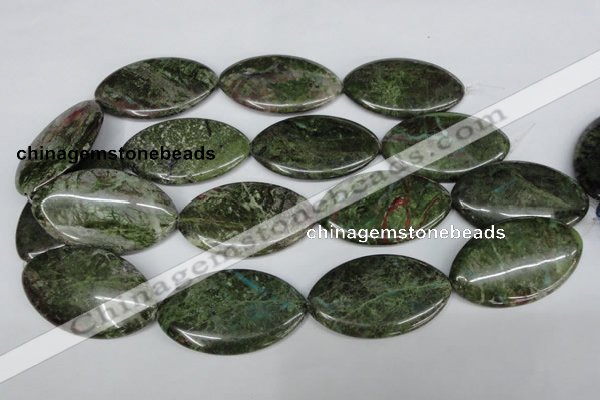 CBG34 15.5 inches 30*50mm marquise bronze green gemstone beads