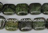 CBG41 15.5 inches 16*16mm square bronze green gemstone beads