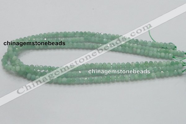 CBJ01 15.5 inches 4*6mm faceted rondelle jade beads wholesale