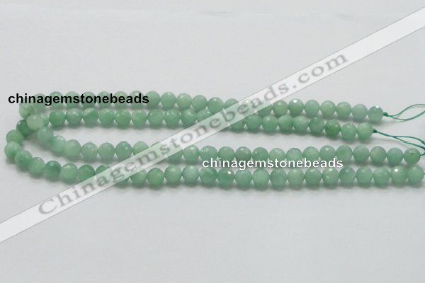 CBJ06 15.5 inches 8mm faceted round jade beads wholesale