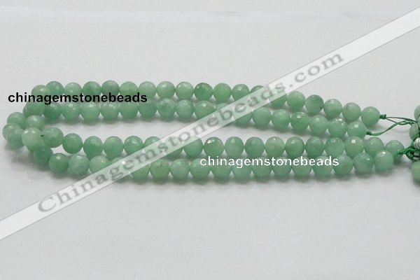 CBJ07 15.5 inches 10mm faceted round jade beads wholesale