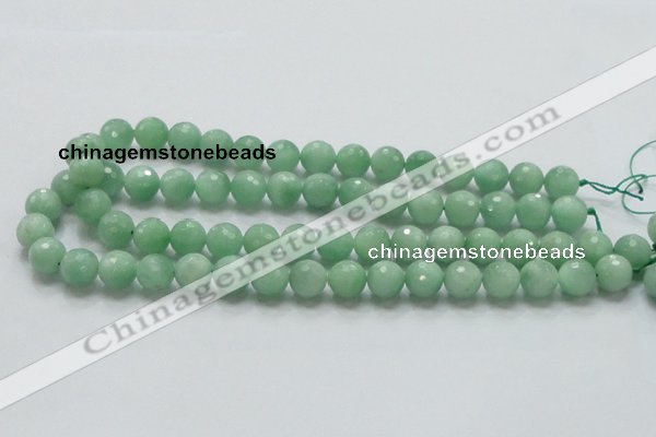 CBJ08 15.5 inches 12mm faceted round jade beads wholesale