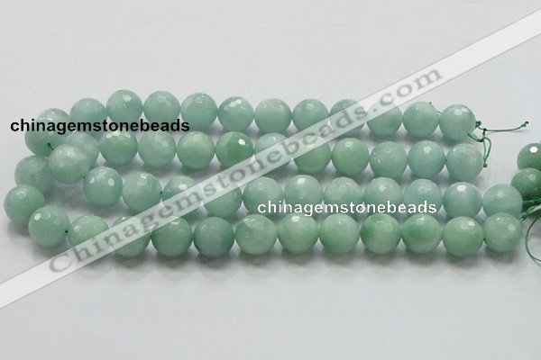 CBJ09 15.5 inches 16mm faceted round jade beads wholesale