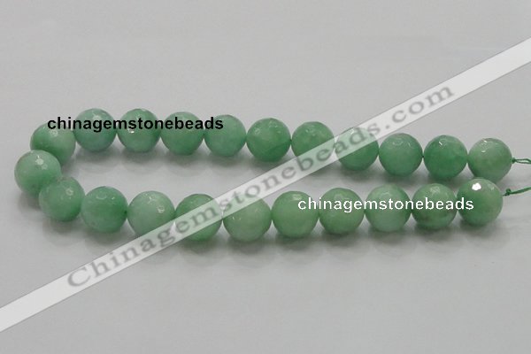 CBJ10 15.5 inches 18mm faceted round jade beads wholesale