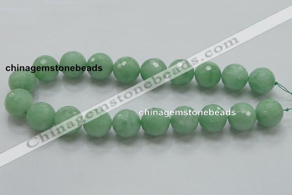 CBJ11 15.5 inches 20mm faceted round jade beads wholesale