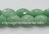 CBJ15 15.5 inches 10*15mm faceted rice jade beads wholesale