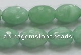 CBJ17 15.5 inches 13*18mm faceted rice jade beads wholesale