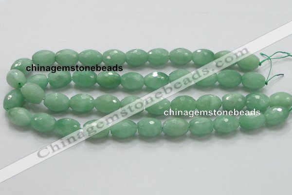 CBJ17 15.5 inches 13*18mm faceted rice jade beads wholesale