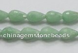 CBJ20 15.5 inches 8*12mm faceted teardrop jade beads wholesale