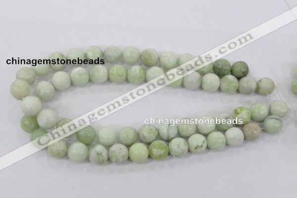 CBJ206 15.5 inches 14mm round butter jade beads wholesale