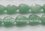 CBJ21 15.5 inches 10*14mm faceted teardrop jade beads wholesale