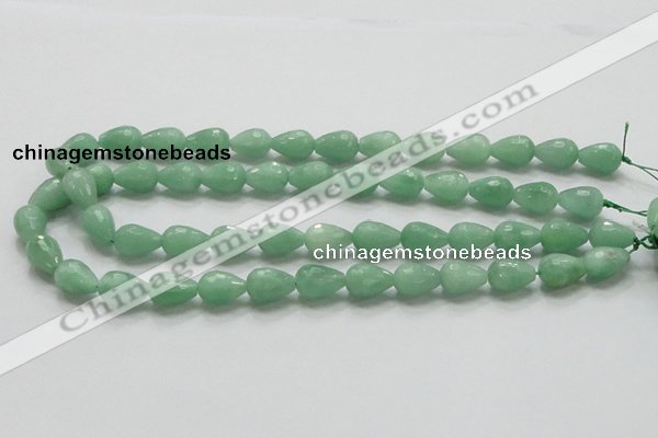 CBJ21 15.5 inches 10*14mm faceted teardrop jade beads wholesale