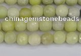 CBJ210 15.5 inches 4mm faceted round Australia butter jade beads