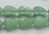 CBJ22 15.5 inches 12*16mm faceted teardrop jade beads wholesale