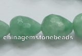 CBJ24 15.5 inches 16*20mm faceted teardrop jade beads wholesale