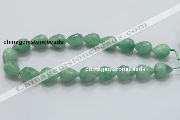 CBJ24 15.5 inches 16*20mm faceted teardrop jade beads wholesale