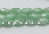 CBJ28 15.5 inches 8*12mm faceted oval jade beads wholesale