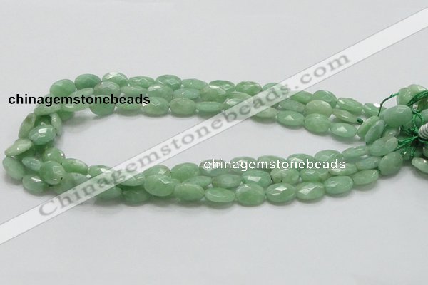 CBJ29 15.5 inches 10*14mm faceted oval jade beads wholesale