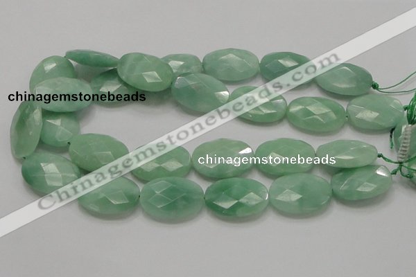 CBJ31 15.5 inches 22*30mm faceted oval jade beads wholesale