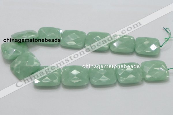 CBJ35 15.5 inches 30*30mm faceted square jade beads wholesale