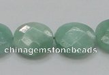CBJ38 15.5 inches 20mm faceted flat round jade beads wholesale