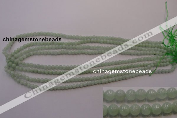 CBJ400 15.5 inches 4mm round natural jade beads wholesale