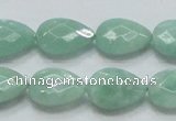 CBJ41 15.5 inches 13*18mm faceted teardrop jade beads wholesale