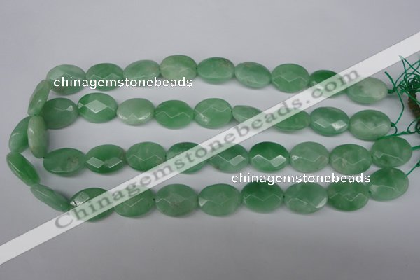 CBJ49 15.5 inches 15*20mm faceted oval jade beads wholesale