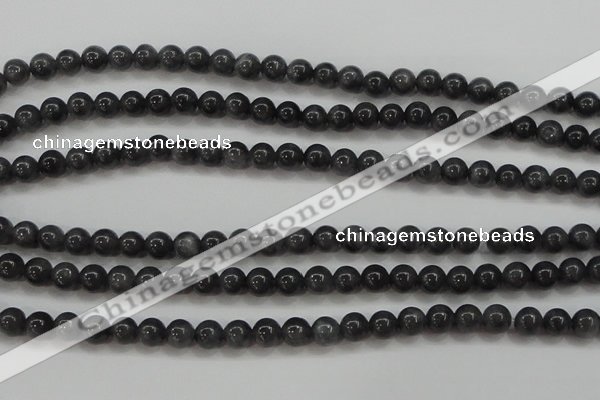 CBJ502 15.5 inches 6mm round black jade beads wholesale