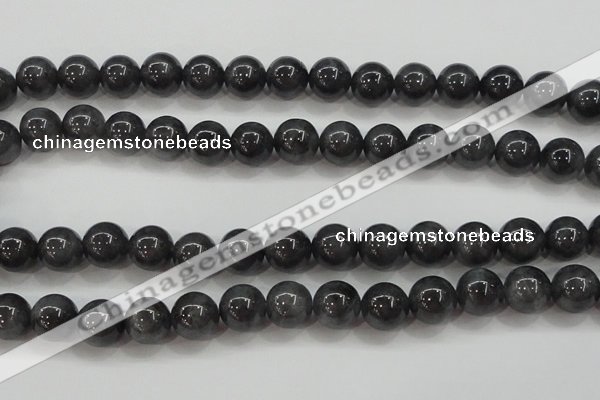 CBJ504 15.5 inches 10mm round black jade beads wholesale